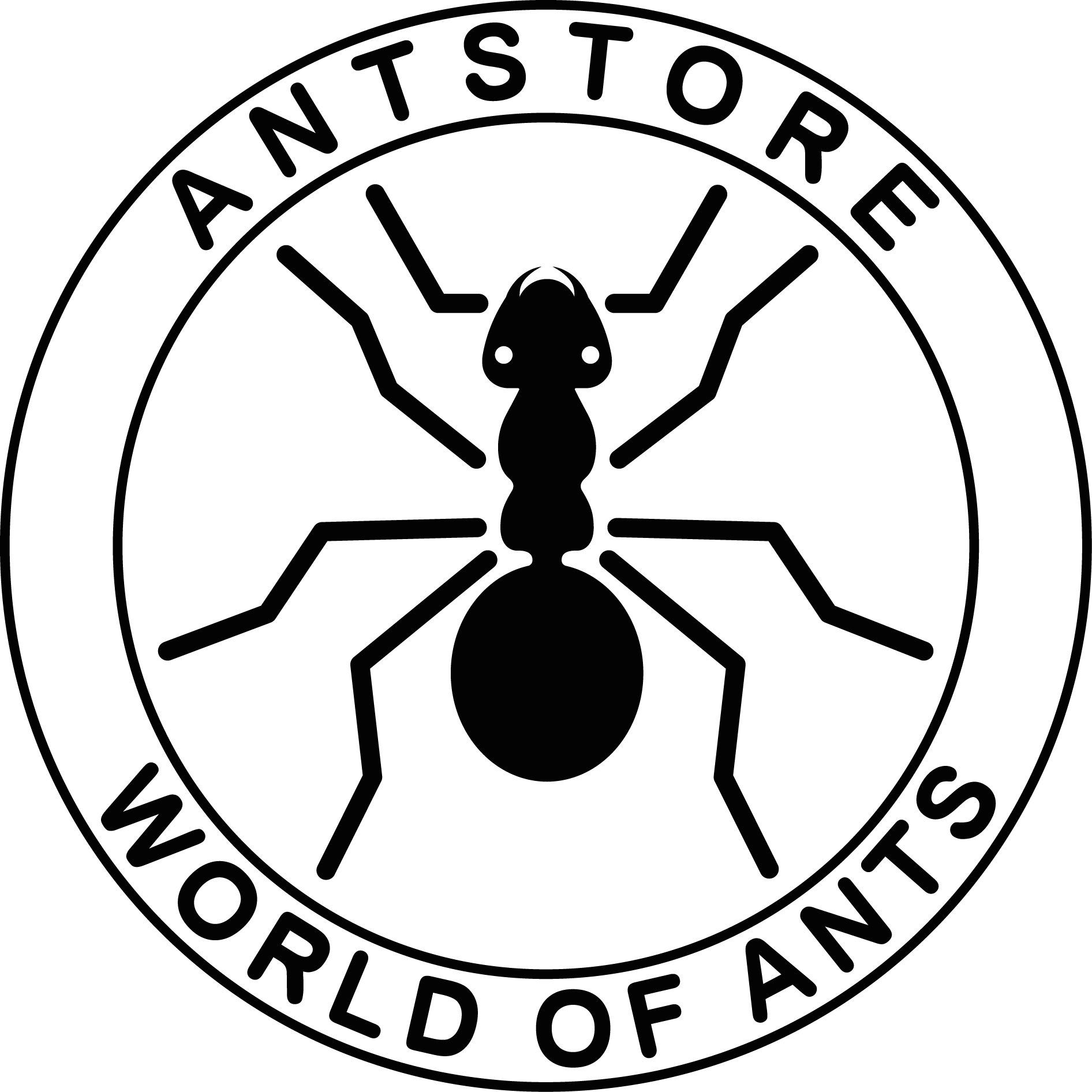 ANTSTORE Logotipas juodas